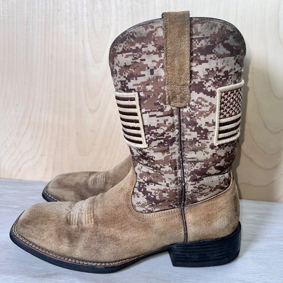 Ariat Other - Ariat Sport Patriot Camo Western Cowboy Boots 10019959 Men's 10.5 D